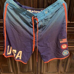 Hurley Team USA Olympic Board Shorts Mens M 32-34